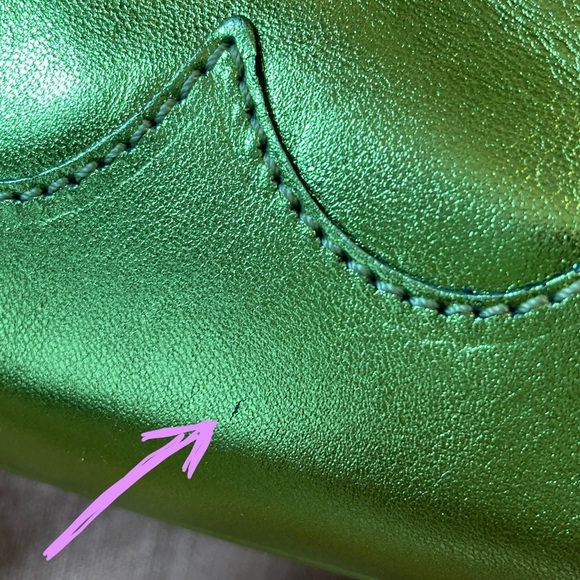 Paloma Wool Milo green leather bag NWT - Picture 15 of 15